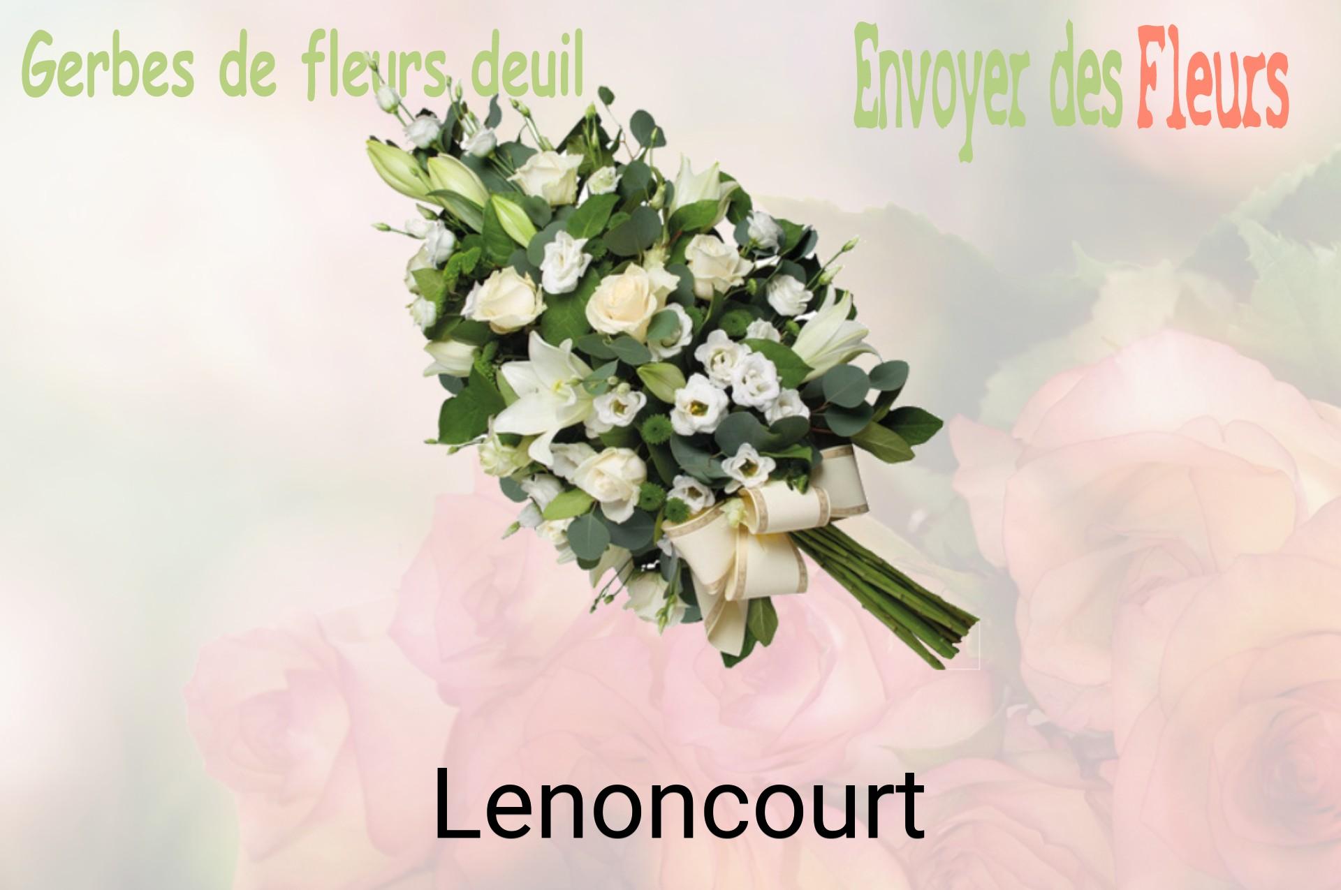 Gerbe de fleurs de deuil livrée à Lenoncourt